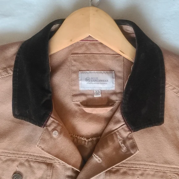 Blue Reachwear Jacket with Corduroy Collar - Picture 2 of 7